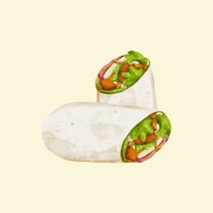 Wrap Pulled chicken